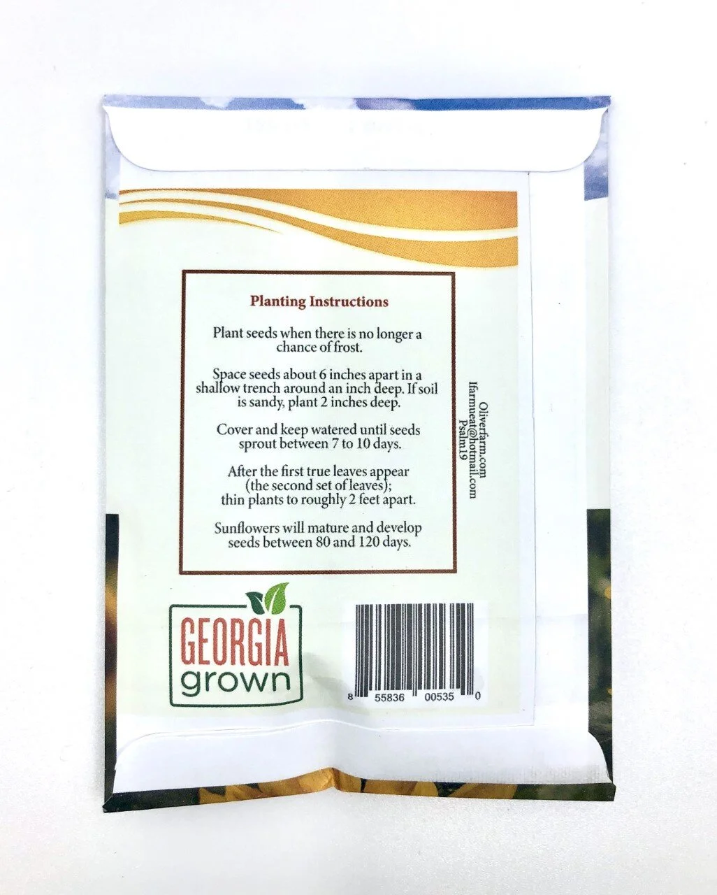 Sun Flower Seed Pack—Oliver Farm Artisan Oils